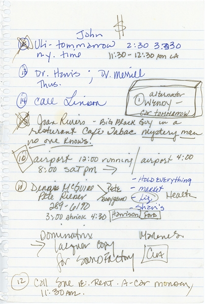 Madonna Handwritten Notes (Third Party Guaranteed)