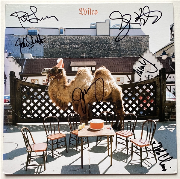 Wilco In-Person Group Signed “The Album” Record Album (6 Sigs) (JSA LOA) 