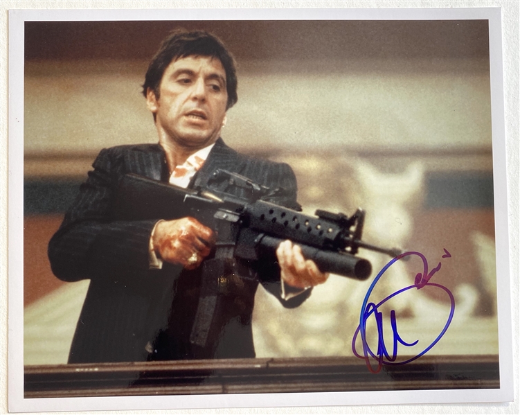 Scarface: Al Pacino In-Person Signed 10” x 8” Photo (JSA Authentication)  