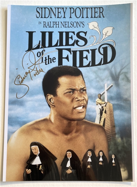 Sidney Poitier In-Person Signed 8.5” x 10” “Lilies of the Field” Photo (JSA Authentication)  