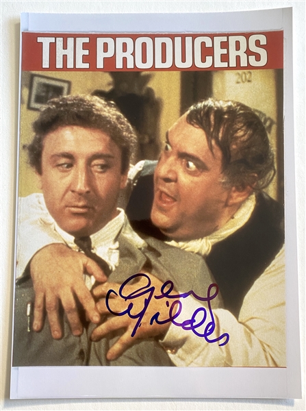 Gene Wilder In-Person Signed 8.5” x 10” “The Producers” Photo (JSA Authentication)  