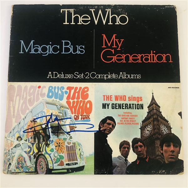 The Who: Pete Townshend In-Person Signed “My Generation/Magic Bus” Album Record (John Brennan Collection) (Beckett/BAS Authentication)