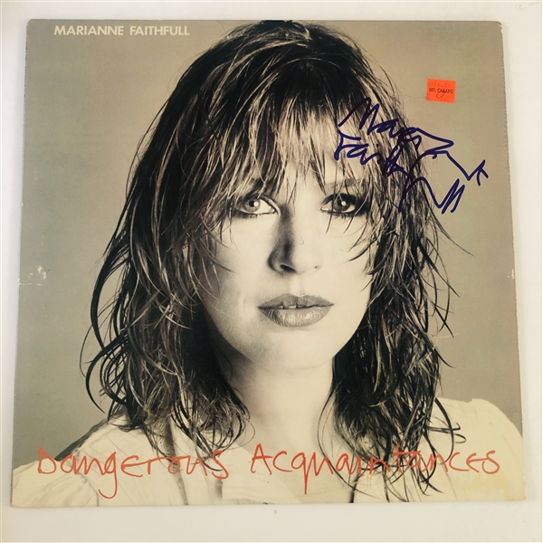 Marianne Faithfull In-Person Signed “Dangerous Acquaintances” Album Record (John Brennan Collection) (Beckett/BAS Authentication)