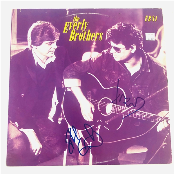 Everly Brothers In-Person Group Signed “EB84” Album Record (2 Sigs) John Brennan Collection) (Beckett/BAS Authentication)