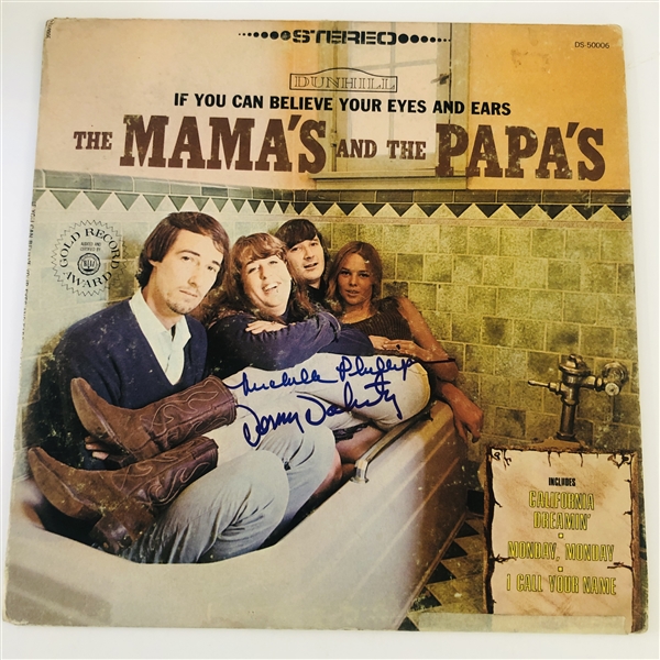 The Mamas and the Papas In-Person Signed “If You Can Believe Your Eyes and Ears” Album Record (2 Sigs) (John Brennan Collection) (Beckett/BAS Authentication)
