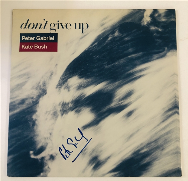 Peter Gabriel In-Person Signed “Don’t Give Up” Album Record (John Brennan Collection) (Beckett/BAS Authentication)