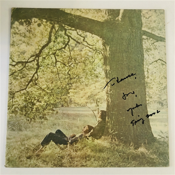 John Lennon/Plastic Ono Band by Yoko Ono In-Person Signed “Plastic Ono Band” Album Record (John Brennan Collection) (Beckett/BAS Authentication)