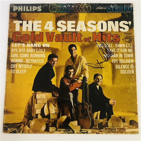 The 4 Seasons: Frank Valli In-Person Signed “Gold Vault of Hits” Album Record (John Brennan Collection) (Beckett/BAS Authentication)