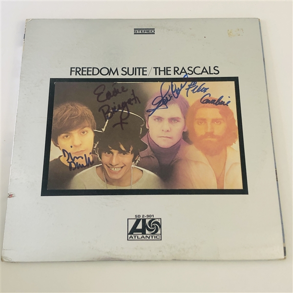 The Rascals In-Person Group Signed “Freedom Suite” Album Record (4 Sigs) (John Brennan Collection) (JSA Authentication)