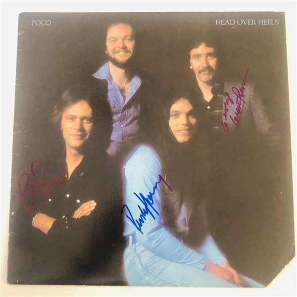 Poco In-Person Group Signed “Head over Heels” Album Record (3 Sigs) (John Brennan Collection) (JSA Authentication)