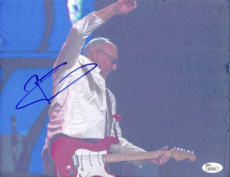 The Who: Pete Townshend In-Person Signed 11” x 8.5” Photograph (John Brennan Collection) (JSA Authentication)