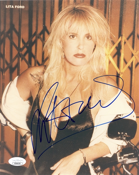 Lita Ford In-Person Signed 8” x 10” Photograph (John Brennan Collection) (JSA Authentication)
