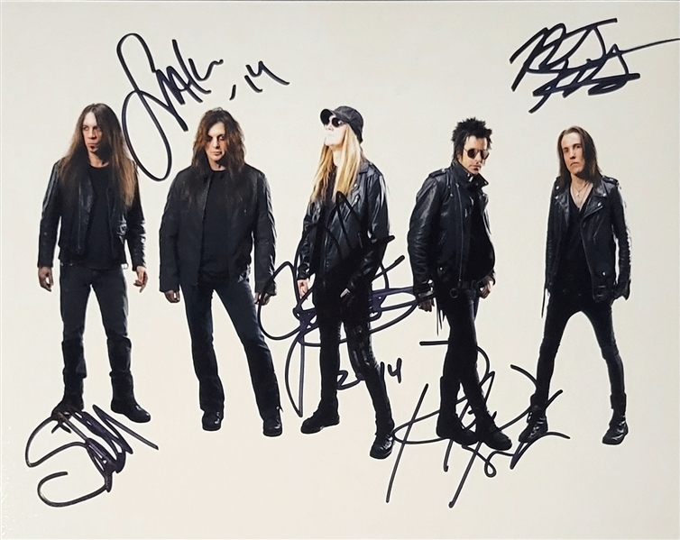 Skid Row Group Signed 10” x 8” Photo (5 Sigs) (Third Party Guaranteed) 