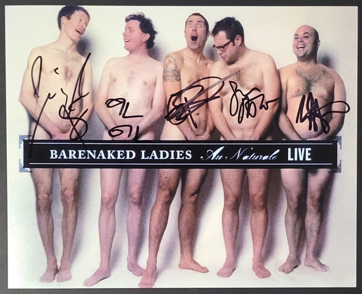 Barenaked Ladies Group Signed 10” x 8” Photo (5 Sigs) (Third Party Guaranteed) 