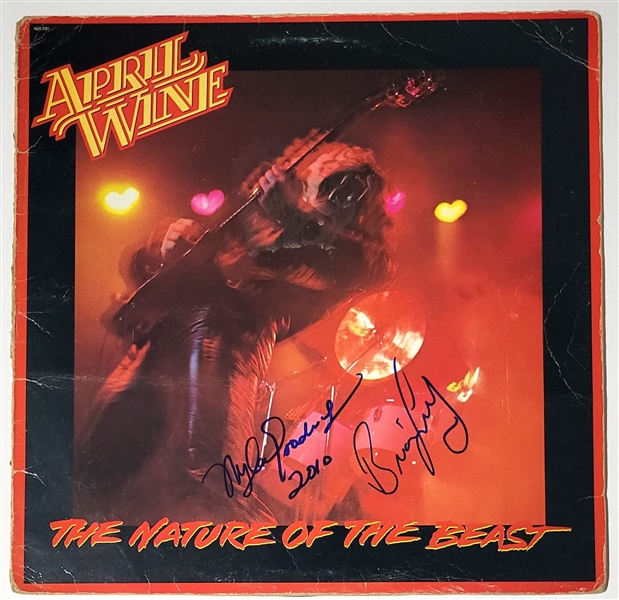 April Wine: Goodwyn & Greenway Dual-Signed “The Nature of the Beast” Record Album (Third Party Guaranteed) 