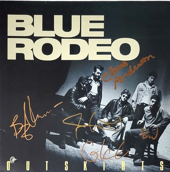 Blue Rodeo Signed “Outskirts” Record Album (5 Sigs) (Third Party Guaranteed)