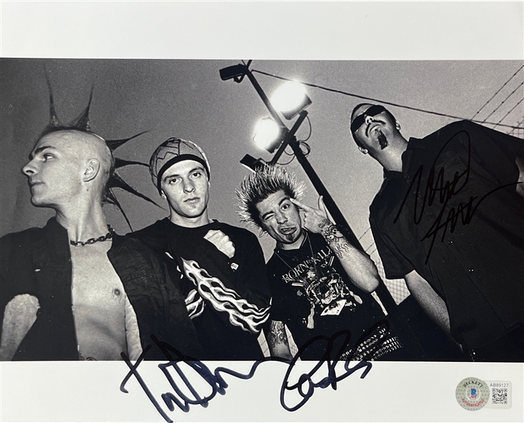 Rancid: Group Signed 8" x 10" Photo (Beckett/BAS)