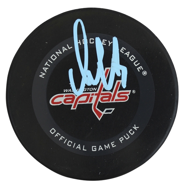 Alexander Ovechkin Signed Washington Capitals NHL Game Model Puck (Fanatics)