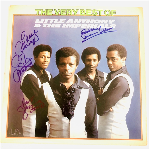 Little Anthony & The Imperials In-Person Group Signed "The Very Best of" Album Record (3 Sigs) (John Brennan Collection) (JSA Authentication)
