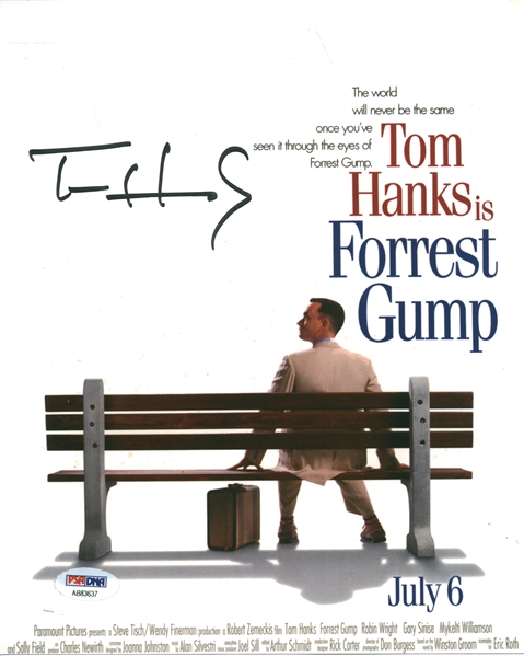 Tom Hanks Signed photo from the movie "Forest Gump" (PSA/DNA)