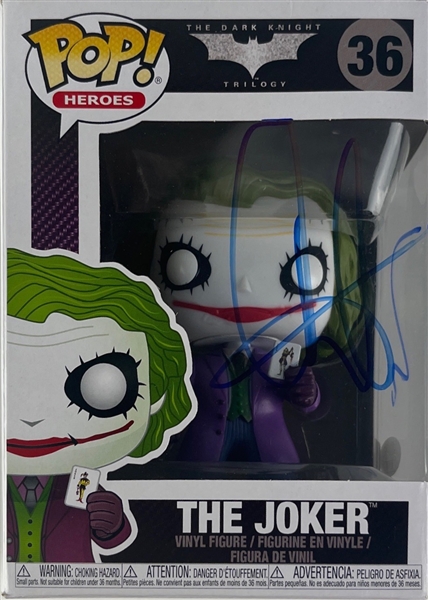The Dark Knight: Aaron Eckhart Signed The Joker Funko Pop #36 (JSA)