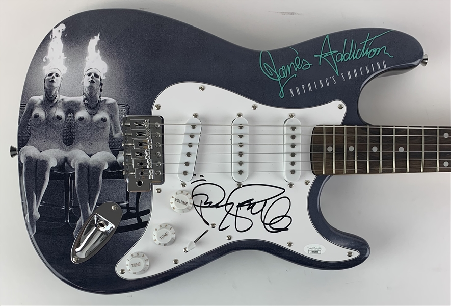 Janes Addiction: Perry Farrell Signed Guitar with Custom Janes Addiction Airbrushed Artwork (JSA COA)