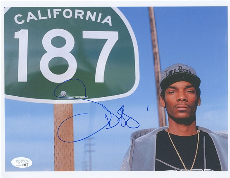 Snoop Dog In-Person Signed 11” x 8.5” Photo (John Brennan Collection) (JSA Authentication)