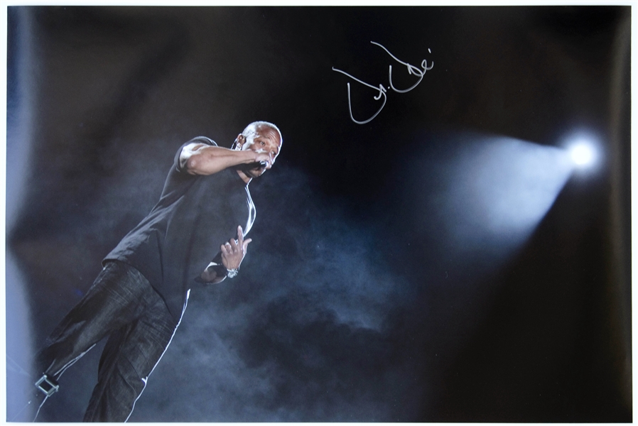 Dr. Dre In-Person Signed 20” x 16” Photo Performing at Coachella (JSA Authentication)