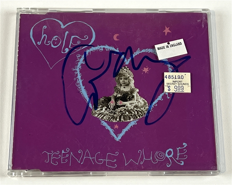 Hole: Courtney Love In-Person Signed “Teenage Whore” CD (John Brennan Collection) (Beckett/BAS Authentication)