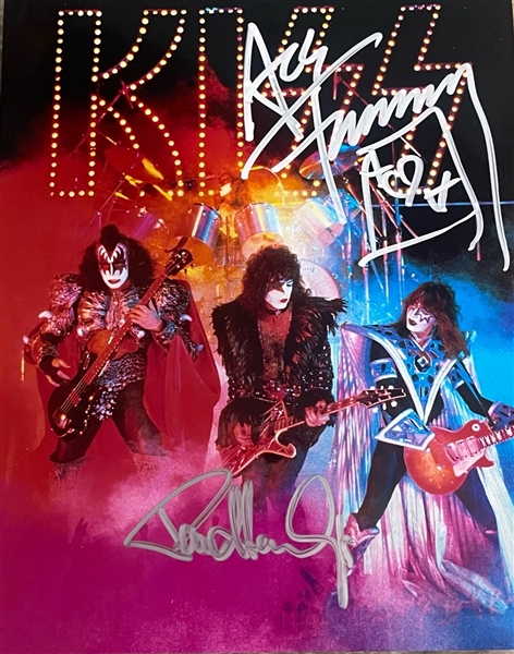 KISS: Frehley & Stanley Dual-Signed 8” x 10” Photo (2 Sigs) (Third Party Guaranteed)