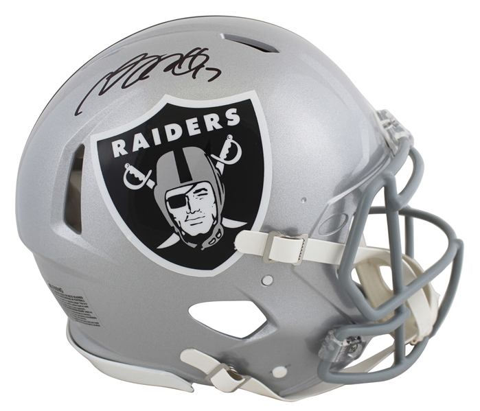Davante Adams Signed Raiders Full Size Speed PROLINE Game Model Helmet (Beckett/BAS Witnessed)