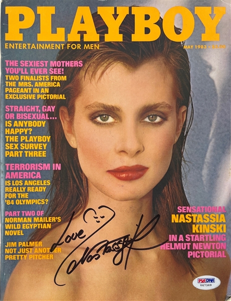Nastassia Kinski Signed 1983 Playboy Magazine (PSA/DNA)
