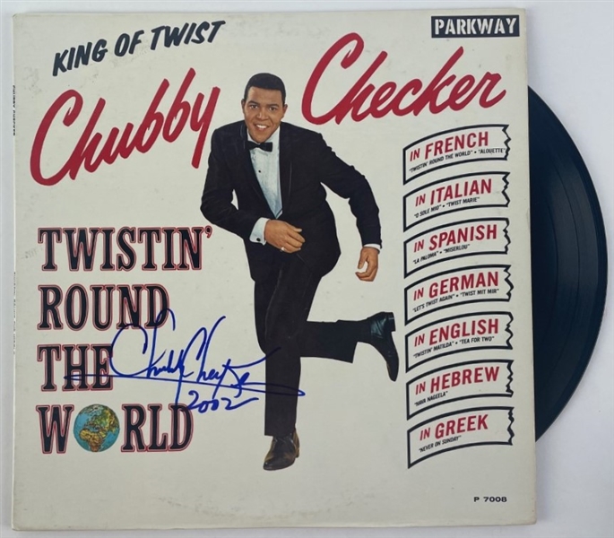 Chubby Checker In-Person Signed "King of Trust" Album Cover w/ Vinyl (Third Party Guaranteed)
