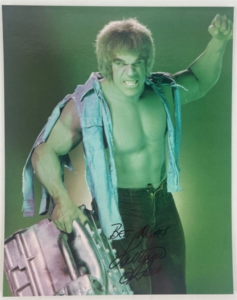 Lou Ferrigno Signed 8" x 10" Hulk Photograph (Third Party Guaranteed)