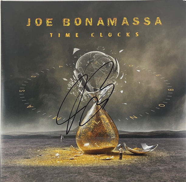Joe Bonamassa Signed "Time Clocks" Album Cover w/ Insert & Vinyl (Beckett/BAS)