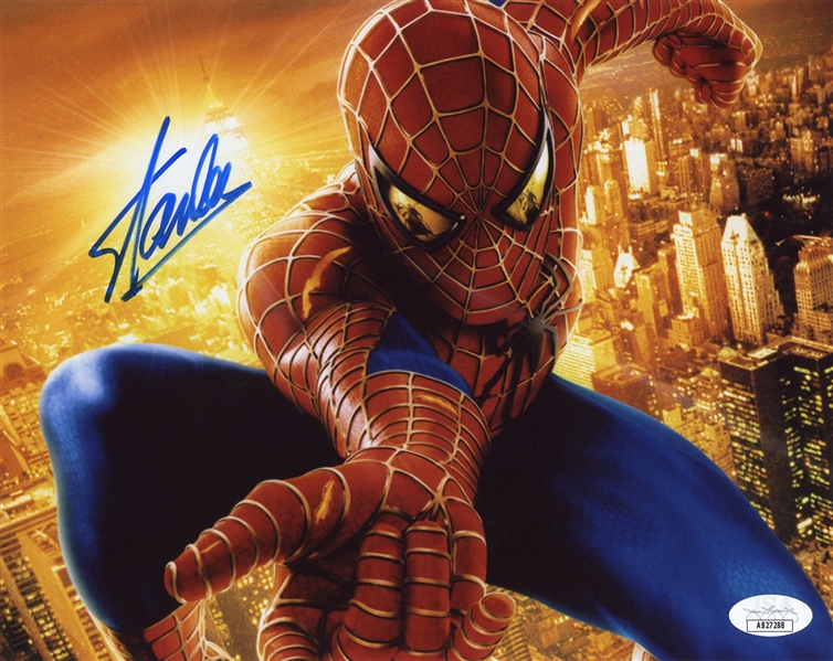 Stan Lee Signed 8" x 10" Spiderman Photo (JSA LOA)