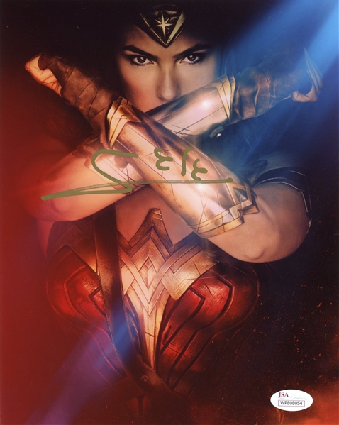 Gal Gadot Signed 8" x 10" Wonder Woman Photo (JSA Witnessed)