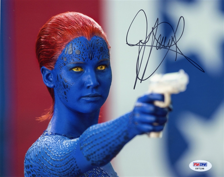 Jennifer Lawrence Signed 8" x 10" X-Men Photo (PSA/DNA)