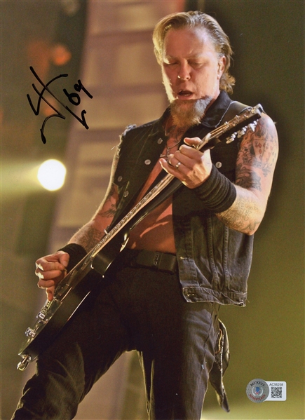 Metallica: James Hetfield Signed 8" x 10" Photo (Beckett/BAS LOA)