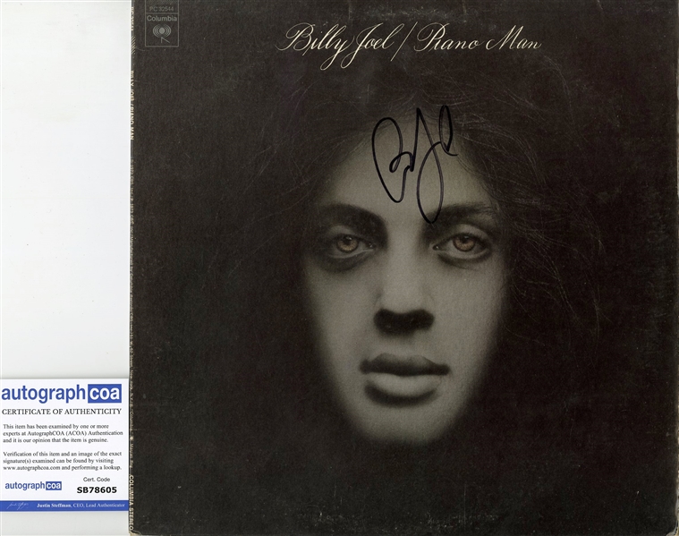 Billy Joel Signed "Piano Man" Album Cover (ACOA)
