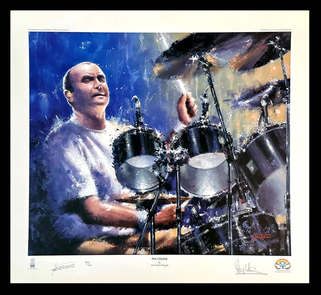 Music Legend PHIL COLLINS Signed LTD Edition 27"x24" Lithograph #303/50 (Hope For Tomorrow)