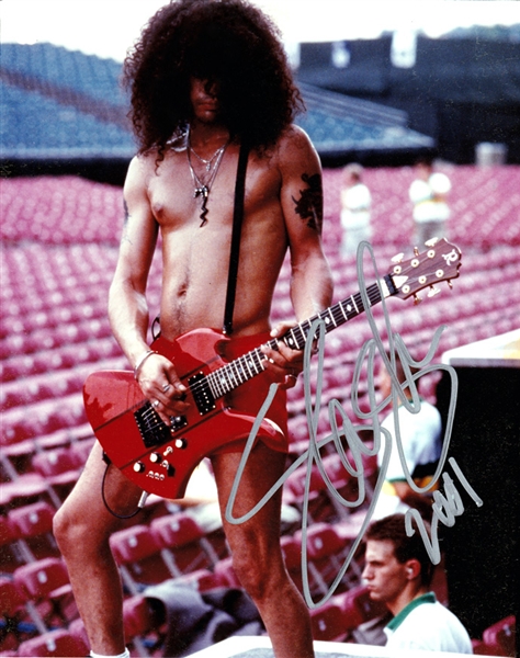 SLASH Signed 8x10 Guns N Roses Concert Photo IN-PERSON! (Third Party Guaranteed)