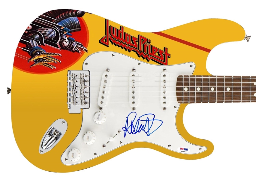 Judas Priest: Rob Halford Signed Custom Graphic Guitar (PSA/DNA)