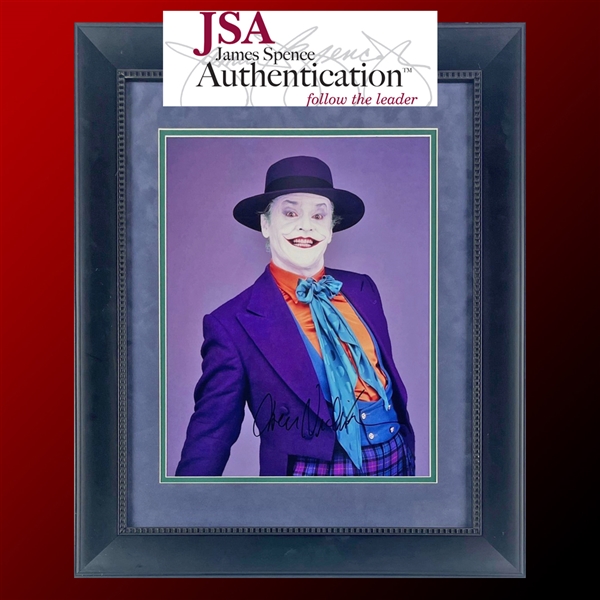 Jack Nicholson Signed 11" x 14" Photo as The Joker in Beautiful Custom Matted Frame (JSA)