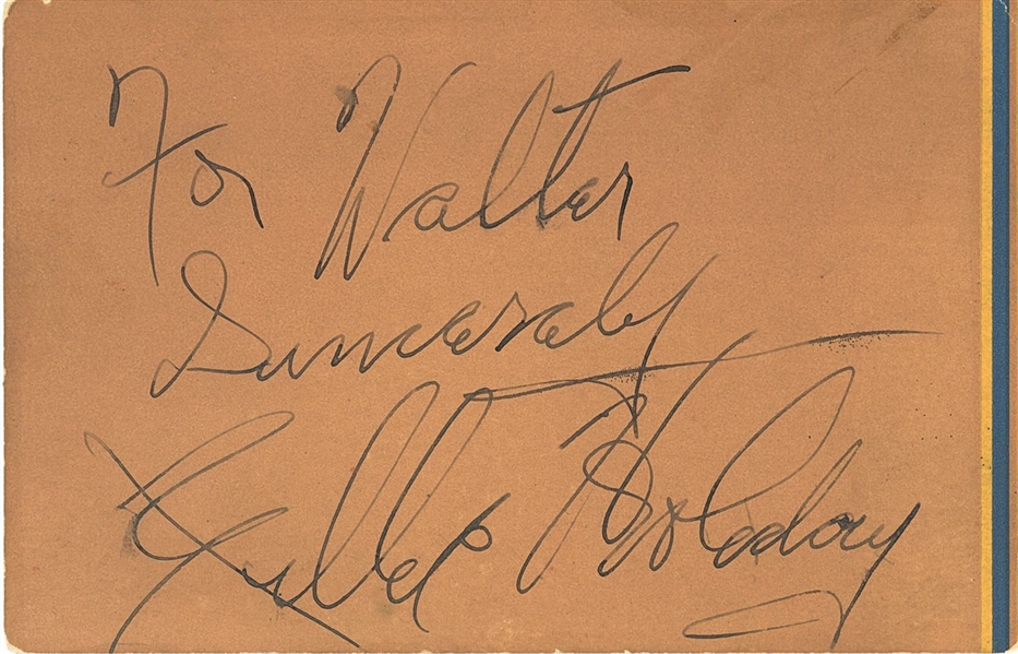 Billie Holiday Signature Cut (Third Party Guaranteed)