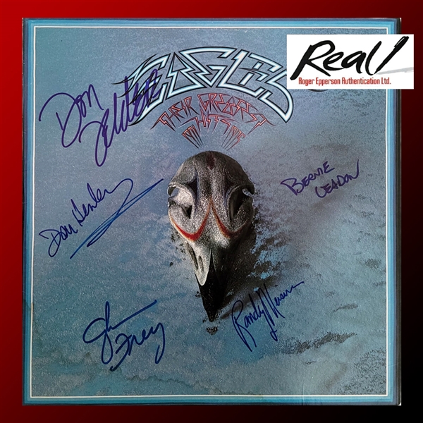 Eagles Group Signed “Greatest Hits” Album Record (5 Sigs) (Roger Epperson/REAL Authentication)