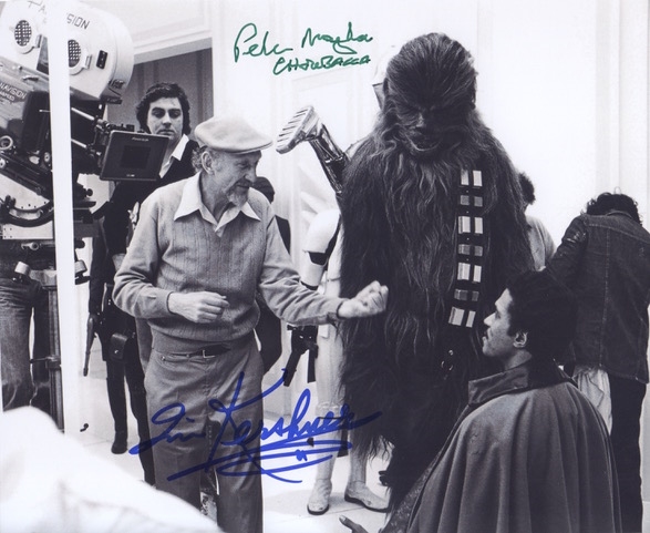 Star Wars Mayhew & Kershner Dual-Signed 10” x 8” Photo From “The Empire Strikes Back” (2 Sigs) (Third Party Guaranteed)