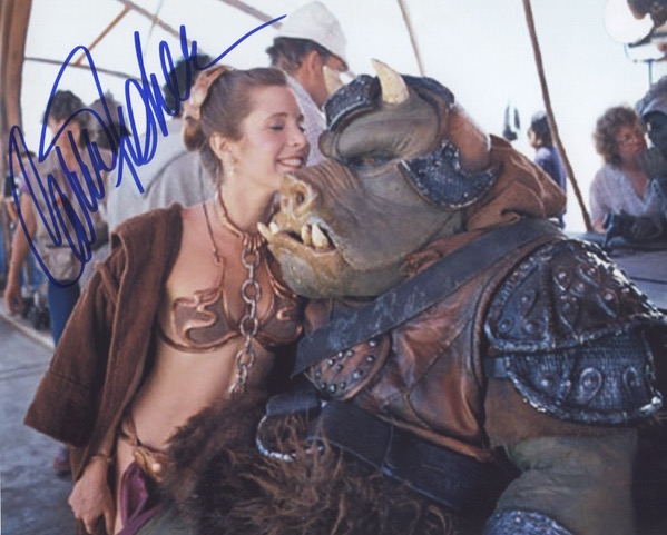 Star Wars: Carrie Fisher Signed 10” x 8” Photo From “Return of the Jedi” (Third Party Guaranteed)