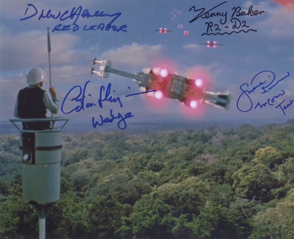 Star Wars: Baker, Henley & Higgins Multi-Signed 10” x 8” Photo From The Original Trilogy (Third Party Guaranteed)