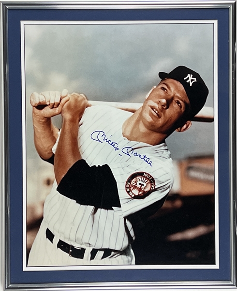 Mickey Mantle Signed 16” x 20” Photo (Third Party Guaranteed)